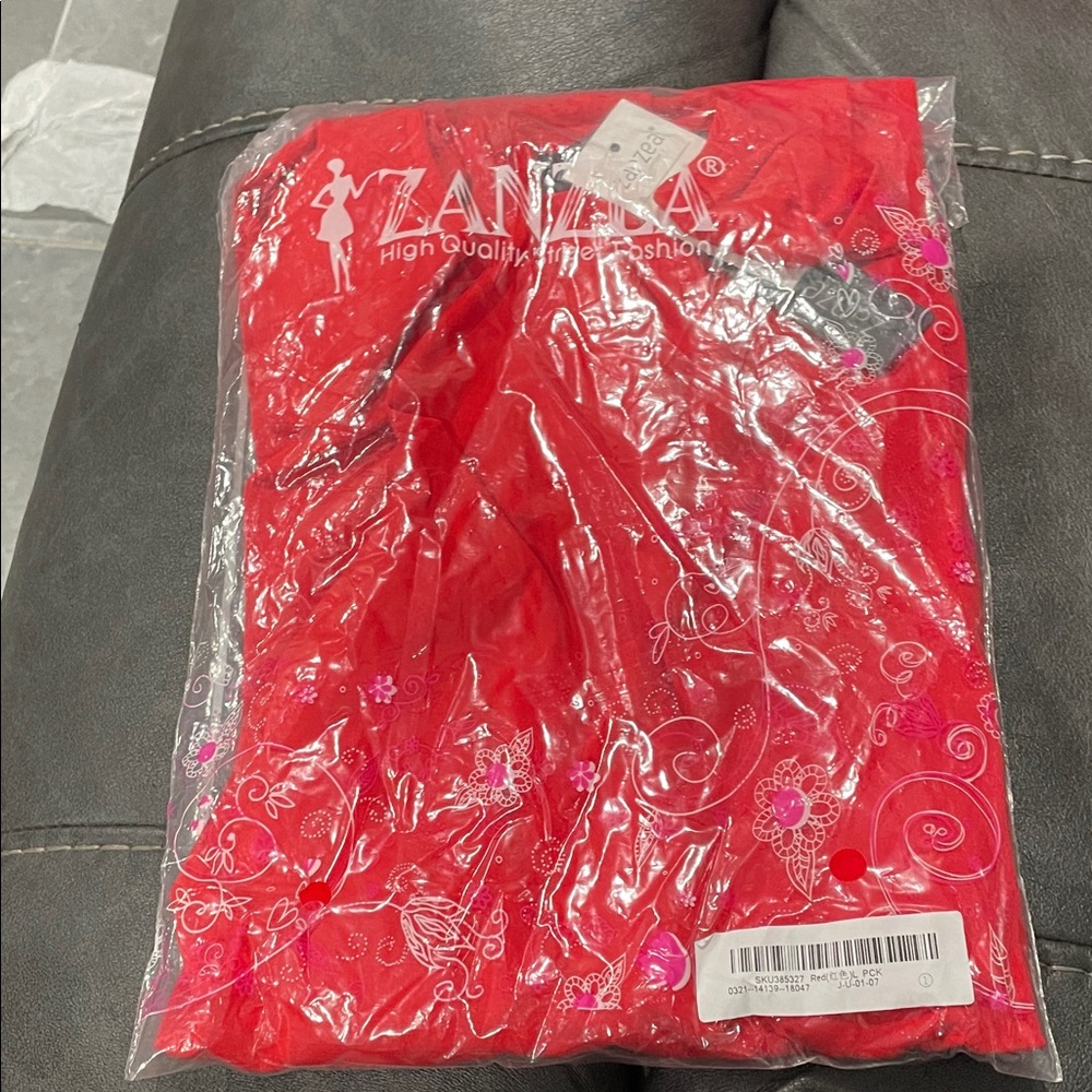 Zanzea Vibrant Red Fashion Dress